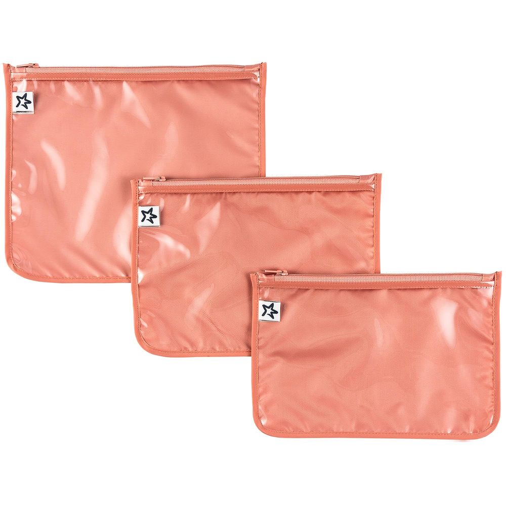 Mess-proof Travel Bags, Airline Compliant, Zipper Closure, Clear Front Pouch,🐳